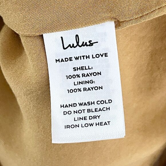 Lulus Ruffled Halter Dress Size XS Mini Downright Darling Mustard Yellow - Picture 10 of 12